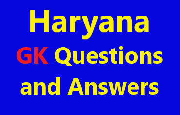 Haryana Gk Questions